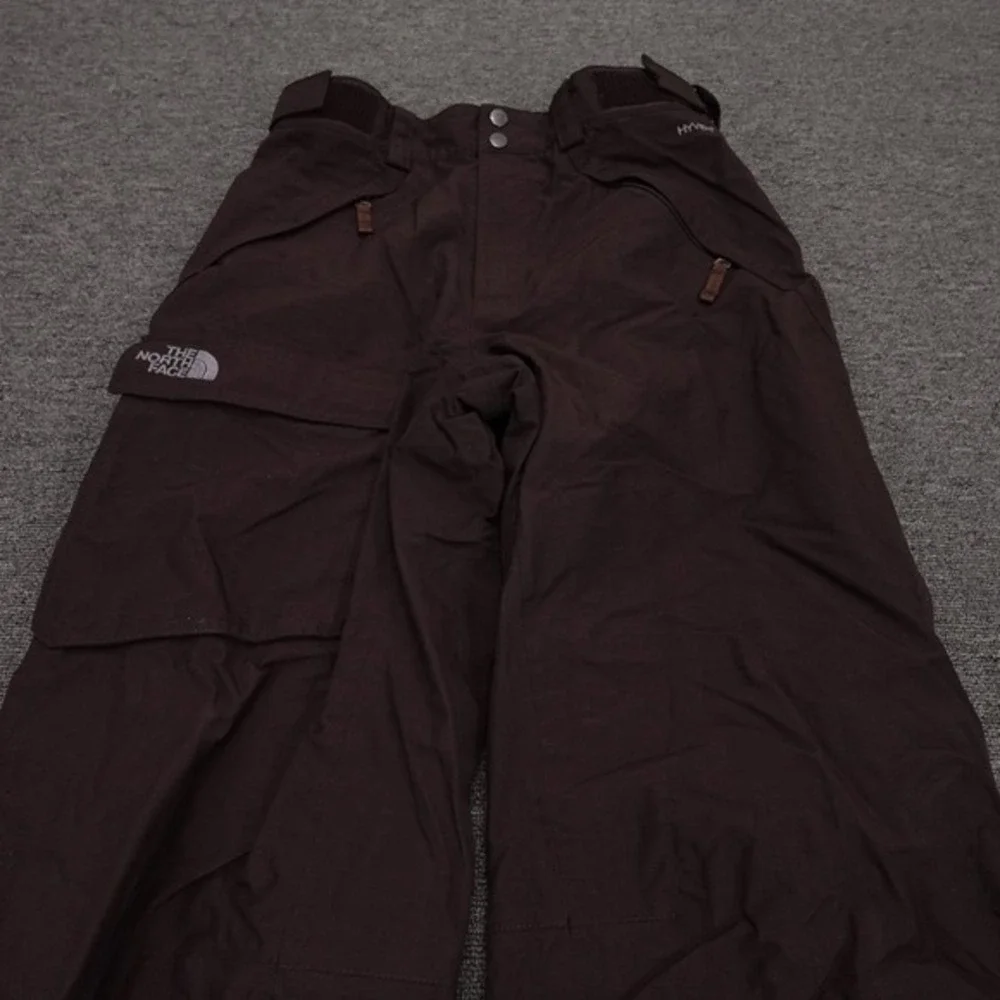 The North Face Snow Pants Mens Small Brown HyVent Insulated Waterproof Ski